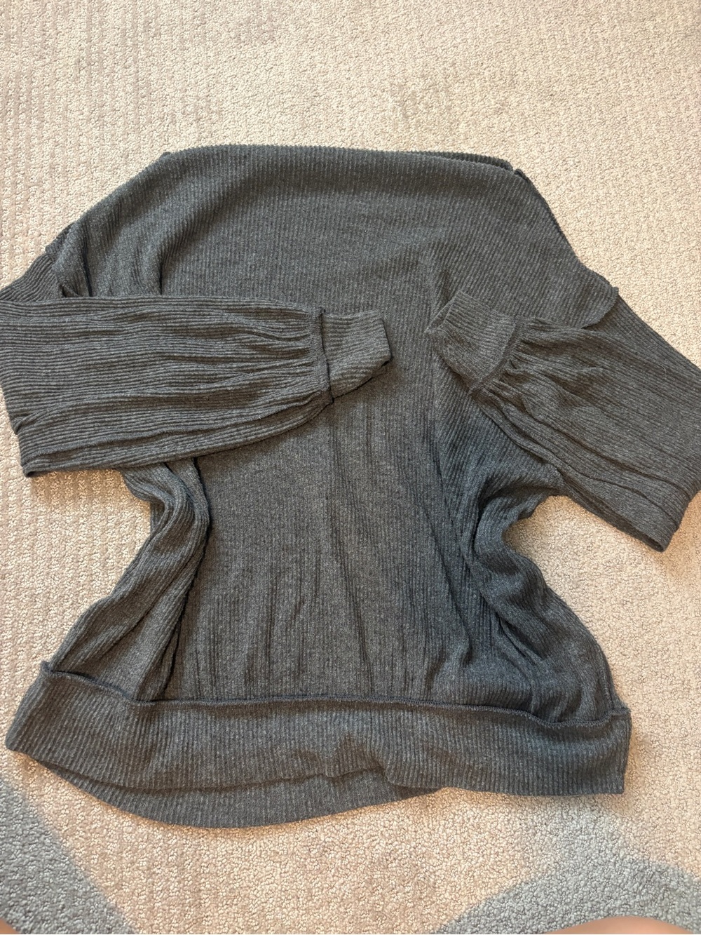 Free People Straight neck light sweater